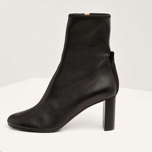 Joseph Leather Block‎ Heel Ankle Sock Boots